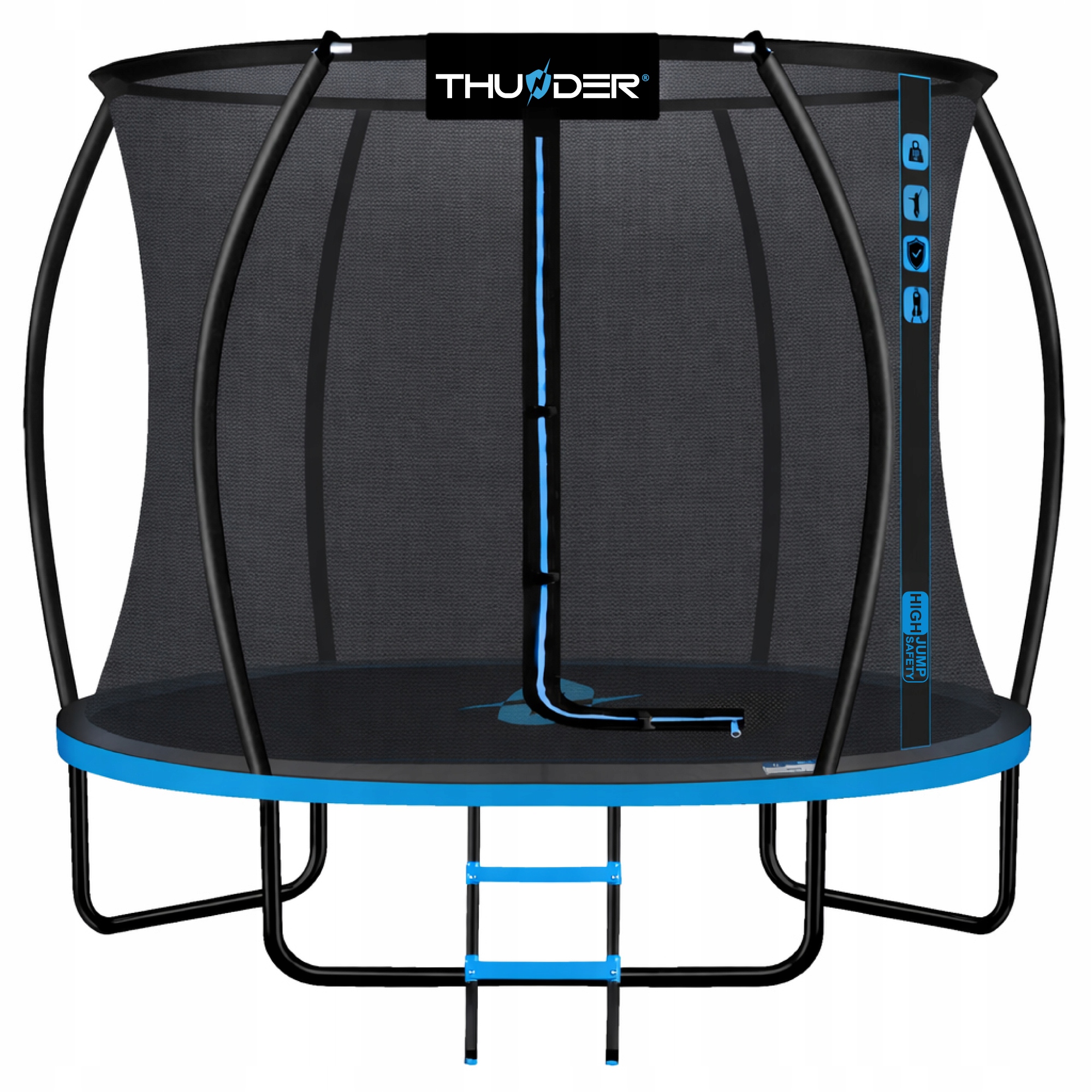 Trampolína Thunder Garden s dĺžkou siete 1,8 m, maximálnym zaťažením 150 kg